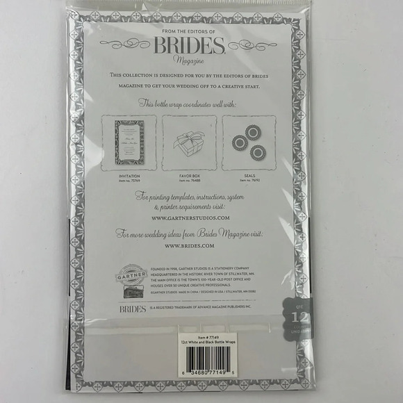 Brides White Bottle Wraps 3 packages of 12 - Picture 4 of 5